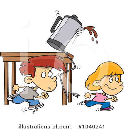Royalty-Free (RF) Coffee Clipart Illustration by toonaday - Stock Sample #1046241