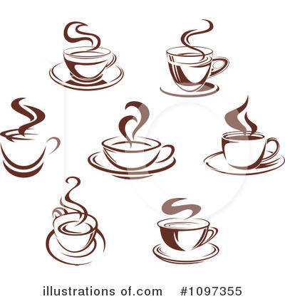 Royalty-Free (RF) Coffee Clipart Illustration by Vector Tradition SM - Stock Sample #1097355