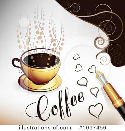 Royalty-Free (RF) Coffee Clipart Illustration by merlinul - Stock Sample #1097456