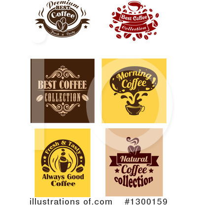 Royalty-Free (RF) Coffee Clipart Illustration by Vector Tradition SM - Stock Sample #1300159
