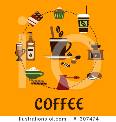 Royalty-Free (RF) Coffee Clipart Illustration by Vector Tradition SM - Stock Sample #1307474