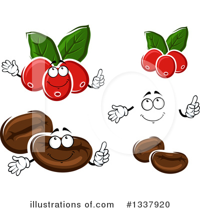 Coffee Berries Clipart #1337920 by Vector Tradition SM