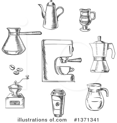 Royalty-Free (RF) Coffee Clipart Illustration by Vector Tradition SM - Stock Sample #1371341