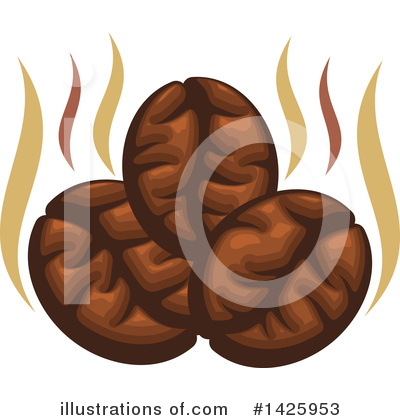 Coffee Bean Clipart #1425953 by Vector Tradition SM