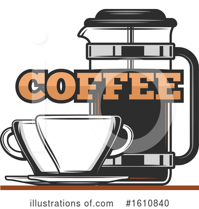 French Press Clipart #1610840 by Vector Tradition SM