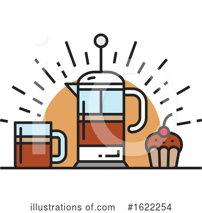 French Press Clipart #1622254 by Vector Tradition SM