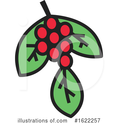 Coffee Berries Clipart #1622257 by Vector Tradition SM