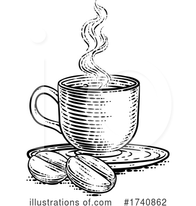 Royalty-Free (RF) Coffee Clipart Illustration by AtStockIllustration - Stock Sample #1740862