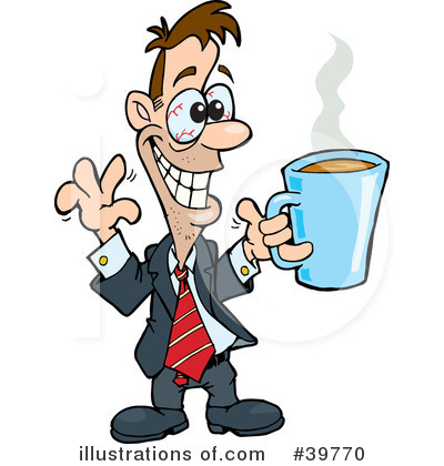 Royalty-Free (RF) Coffee Clipart Illustration by Dennis Holmes Designs - Stock Sample #39770