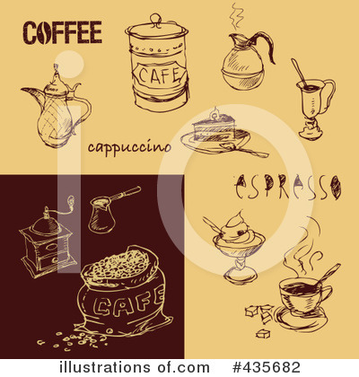 Royalty-Free (RF) Coffee Clipart Illustration by Eugene - Stock Sample #435682