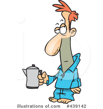 Royalty-Free (RF) Coffee Clipart Illustration by toonaday - Stock Sample #439142