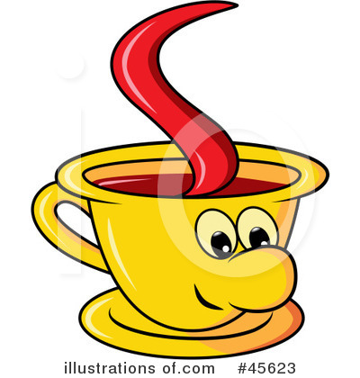 Royalty-Free (RF) Coffee Clipart Illustration by Michael Schmeling - Stock Sample #45623