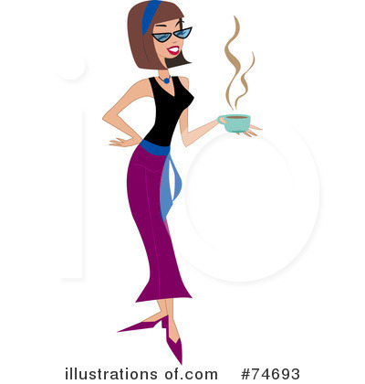 Royalty-Free (RF) Coffee Clipart Illustration by peachidesigns - Stock Sample #74693