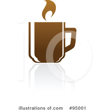 Royalty-Free (RF) Coffee Logo Clipart Illustration by elena - Stock Sample #95001