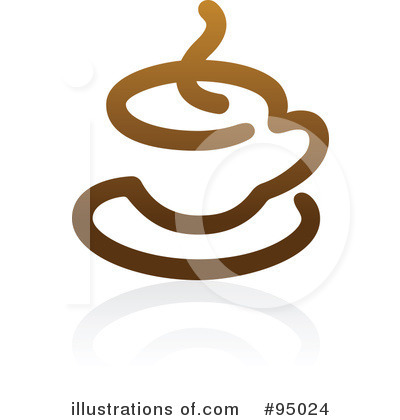 Royalty-Free (RF) Coffee Logo Clipart Illustration by elena - Stock Sample #95024