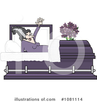 Royalty-Free (RF) Coffin Clipart Illustration by djart - Stock Sample #1081114