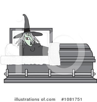 Royalty-Free (RF) Coffin Clipart Illustration by djart - Stock Sample #1081751