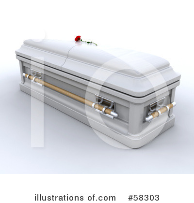 Royalty-Free (RF) Coffin Clipart Illustration by KJ Pargeter - Stock Sample #58303