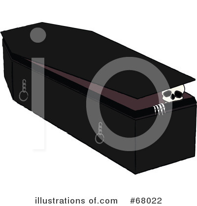 Royalty-Free (RF) Coffin Clipart Illustration by Pams Clipart - Stock Sample #68022