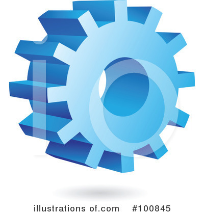 Royalty-Free (RF) Cogs Clipart Illustration by cidepix - Stock Sample #100845