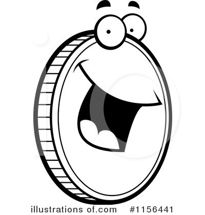 Royalty-Free (RF) Coin Clipart Illustration by Cory Thoman - Stock Sample #1156441