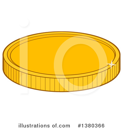 Coin Clipart #1380366 by Hit Toon