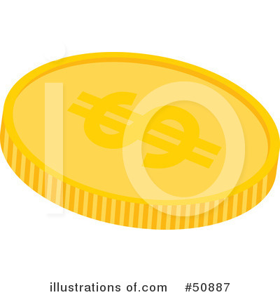 Royalty-Free (RF) Coin Clipart Illustration by Cherie Reve - Stock Sample #50887