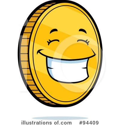 Royalty-Free (RF) Coin Clipart Illustration by Cory Thoman - Stock Sample #94409