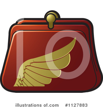 Royalty-Free (RF) Coin Purse Clipart Illustration by Lal Perera - Stock Sample #1127883