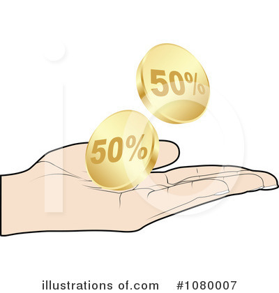 Gold Coins Clipart #1080007 by Andrei Marincas