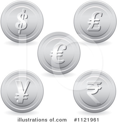 Royalty-Free (RF) Coins Clipart Illustration by Amanda Kate - Stock Sample #1121961