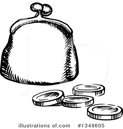 Royalty-Free (RF) Coins Clipart Illustration by Vector Tradition SM - Stock Sample #1349605