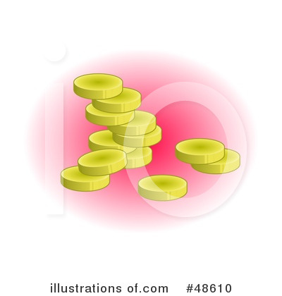 Royalty-Free (RF) Coins Clipart Illustration by Prawny - Stock Sample #48610