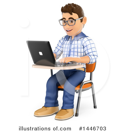 College Student Clipart 1446703 Illustration By Texelart