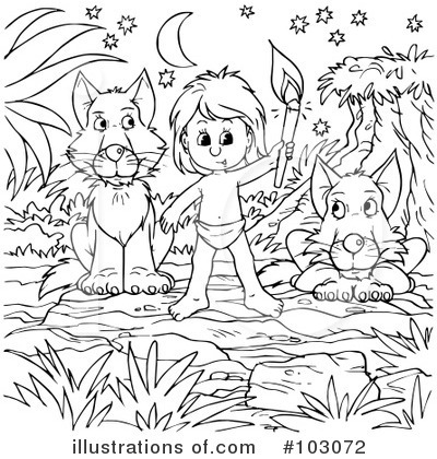 Coloring Page Clipart #101654 - Illustration by Alex Bannykh