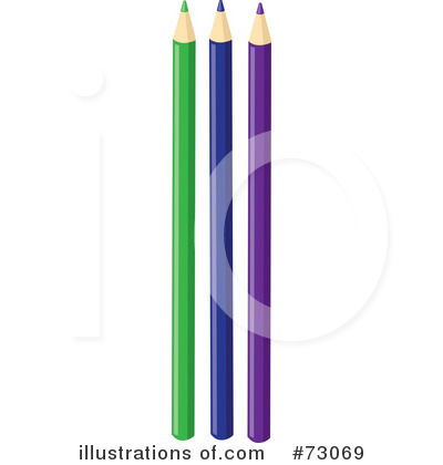 Royalty-Free (RF) Colored Pencil Clipart Illustration by Rosie Piter - Stock Sample #73069