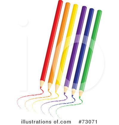 Royalty-Free (RF) Colored Pencil Clipart Illustration by Rosie Piter - Stock Sample #73071