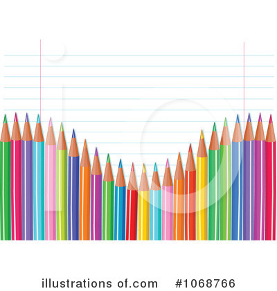 Royalty-Free (RF) Colored Pencils Clipart Illustration by Pushkin - Stock Sample #1068766