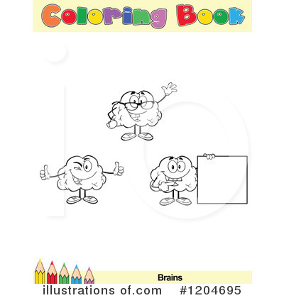 Royalty-Free (RF) Coloring Book Page Clipart Illustration by Hit Toon - Stock Sample #1204695