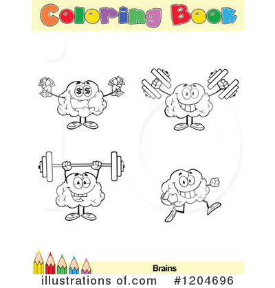 Royalty-Free (RF) Coloring Book Page Clipart Illustration by Hit Toon - Stock Sample #1204696