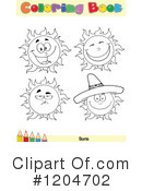 Coloring Book Page Clipart #1204702 by Hit Toon