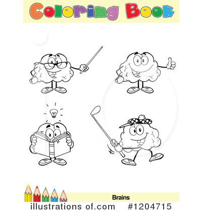 Royalty-Free (RF) Coloring Book Page Clipart Illustration by Hit Toon - Stock Sample #1204715