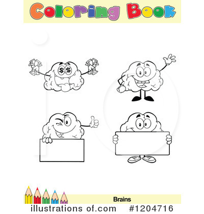 Royalty-Free (RF) Coloring Book Page Clipart Illustration by Hit Toon - Stock Sample #1204716