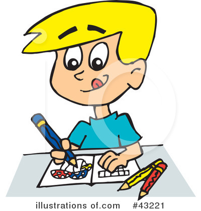 Royalty-Free (RF) Coloring Clipart Illustration by Dennis Holmes Designs - Stock Sample #43221