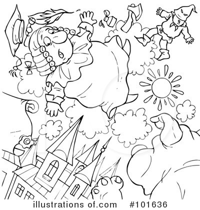 Royalty-Free (RF) Coloring Page Clipart Illustration by Alex Bannykh - Stock Sample #101636