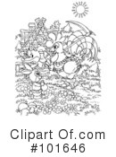 Coloring Page Clipart #101646 by Alex Bannykh