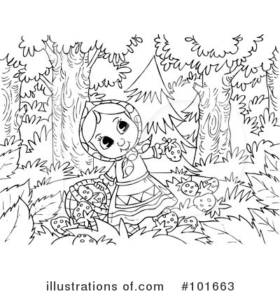 Royalty-Free (RF) Coloring Page Clipart Illustration by Alex Bannykh - Stock Sample #101663