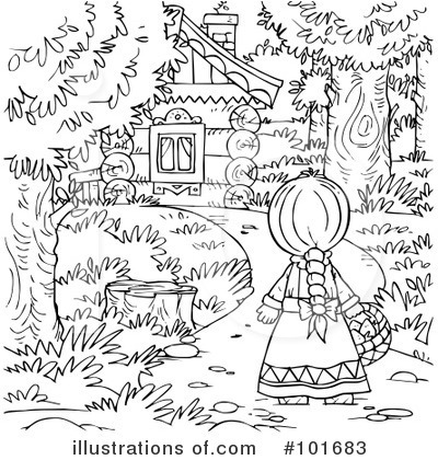 Royalty-Free (RF) Coloring Page Clipart Illustration by Alex Bannykh - Stock Sample #101683