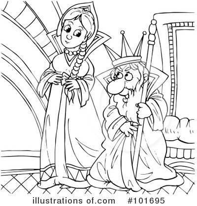 Royalty-Free (RF) Coloring Page Clipart Illustration by Alex Bannykh - Stock Sample #101695