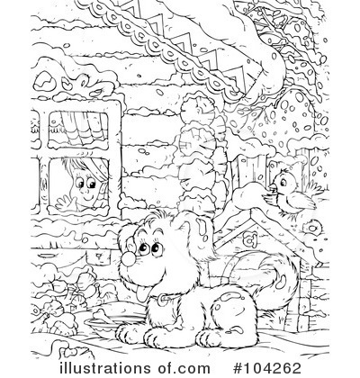 Royalty-Free (RF) Coloring Page Clipart Illustration by Alex Bannykh - Stock Sample #104262
